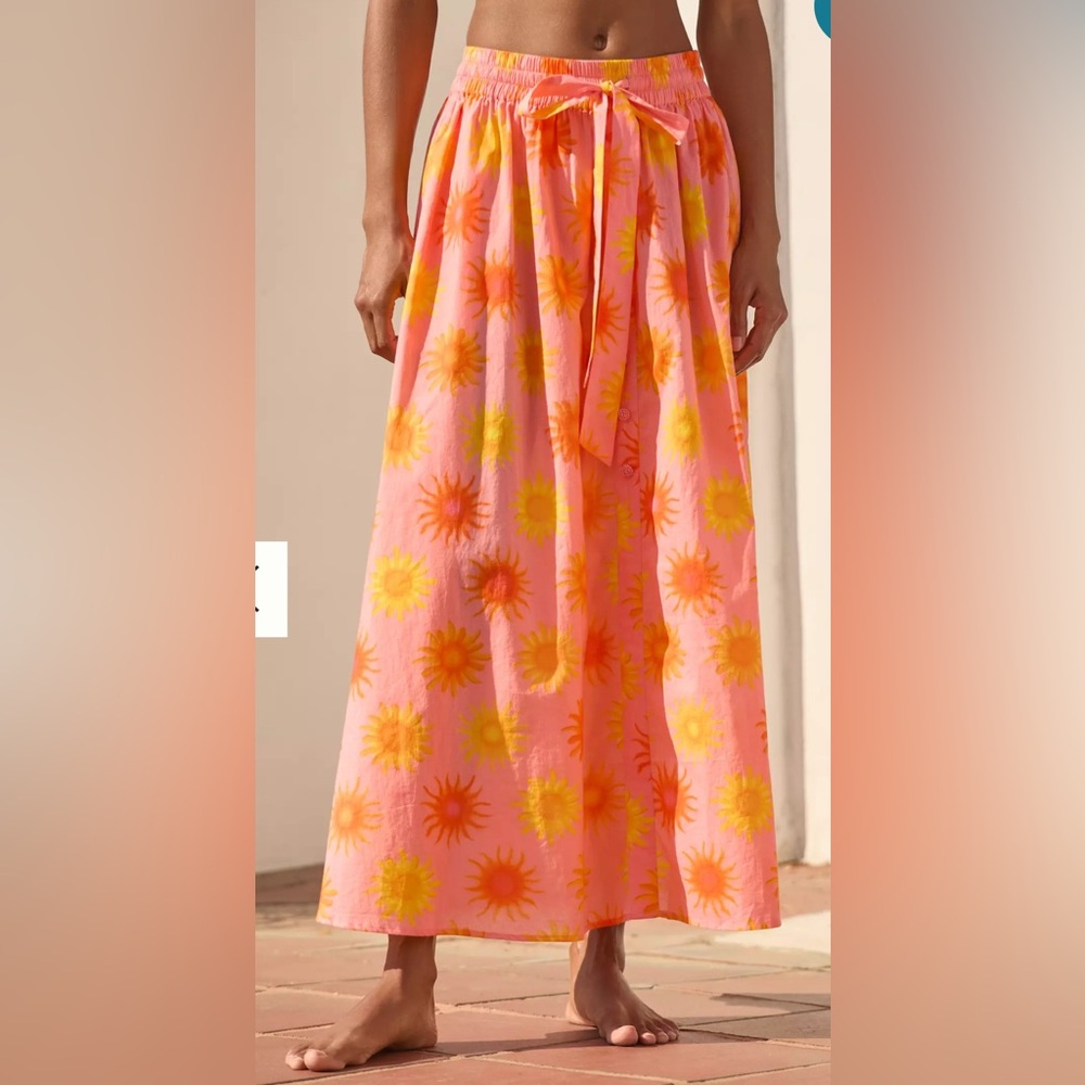 EUC Farm Rio Sun Midi Skirt ☀️